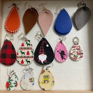 Assorted Teardrop Earrings Set